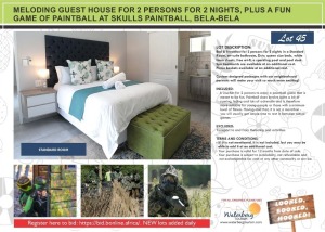 MELODING GUEST HOUSE FOR 2 PERSONS FOR 2 NIGHTS, PLUS A FUN GAME OF PAINTBALL AT SKULLS PAINTBALL, BELA-BELA
